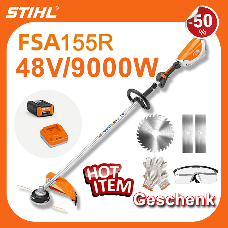 FSA155R 68V Kohlenstofffreier Lithium-Ionen-Rasenmäher + Komplettes Zubehörset + Leistung: 9000W + Mit einer einzigen Ladung kann die Lithium-Ionen-Batterie 18 Stunden verwendet werden.