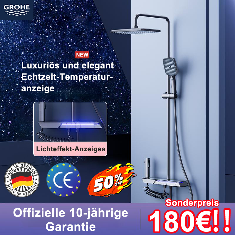 【Separater Display-Bildschirm + Atmosphärenlichteffekt】 Drei-Stufen-Drucksteigerung, vier Modi, intelligente Temperaturregelung