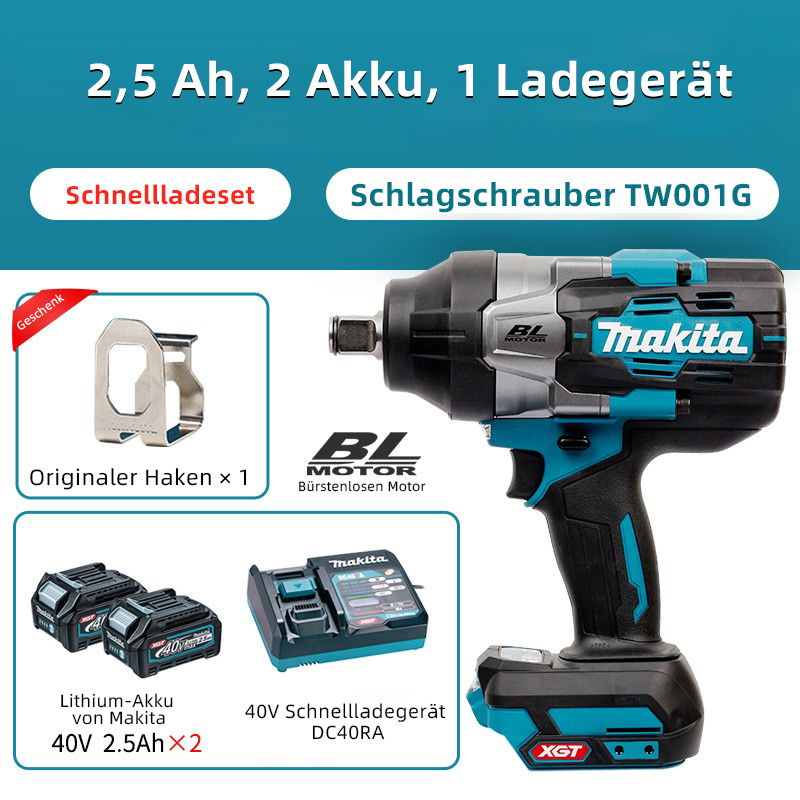 2,5 Ah (Akku*2+Ladegerät*1)