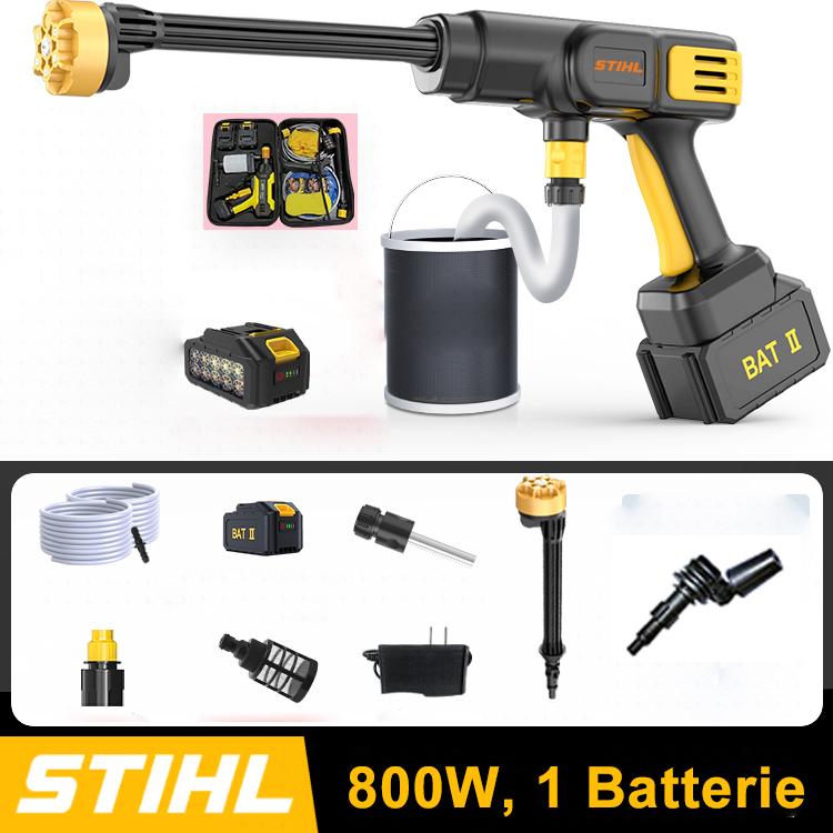 [STIHL kabellose Hochspannungspistole] 800 W hohe Leistung/Reichweite bis zu 10 Meter – Akkulaufzeit bis zu 6 Stunden (1 Akku)